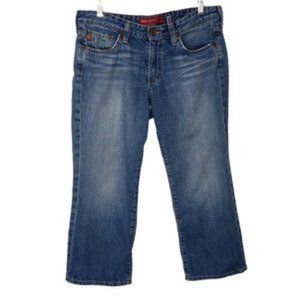 Big Star Womens Capri Jeans 29 R Blue Pockets Medium Wash Mid Rise Denim